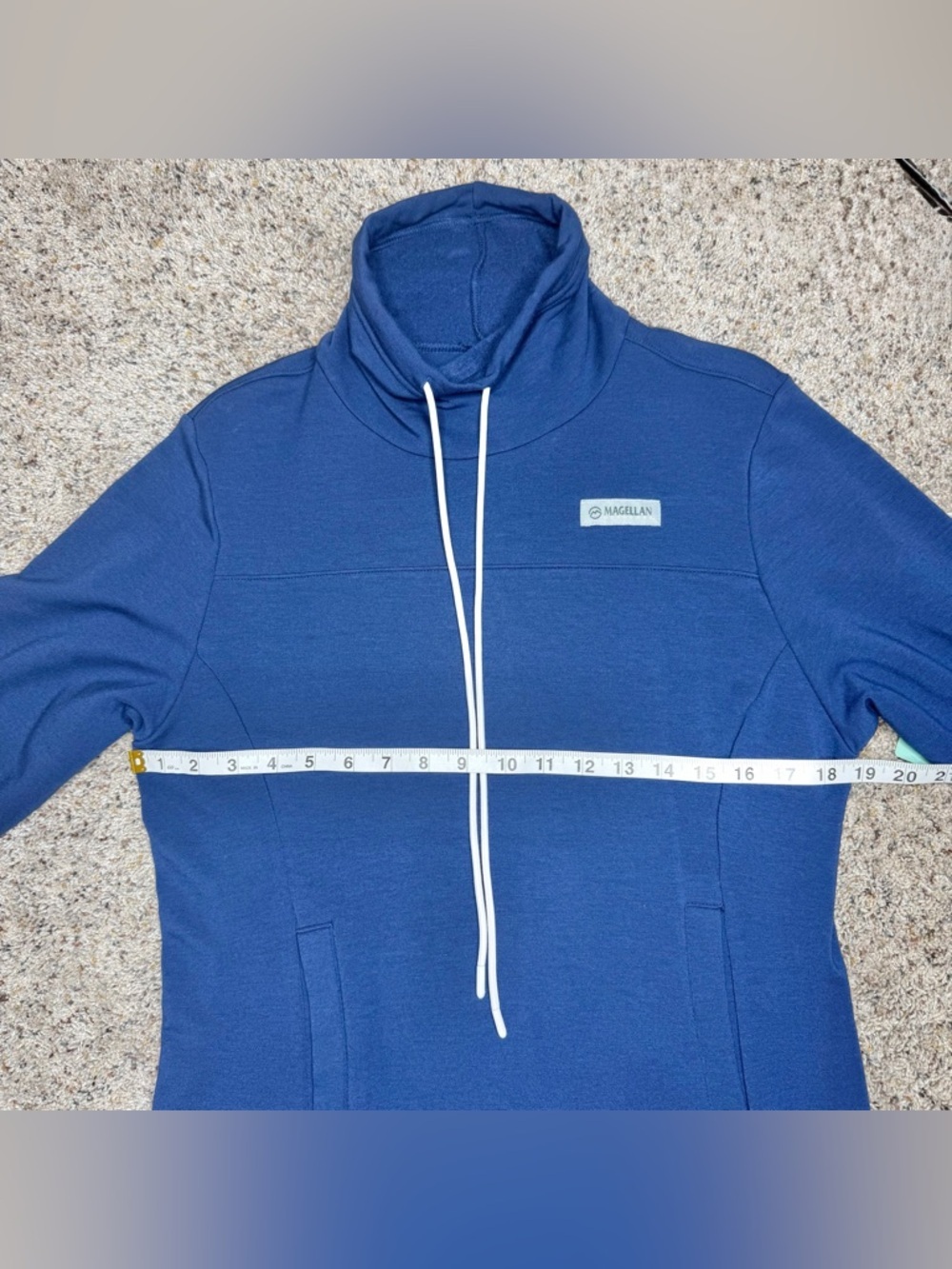 Magellan Outdoors Long Sleeve Funnel Neck Pullover Medieval Blue Extra Small NWT - Picture 11 of 12